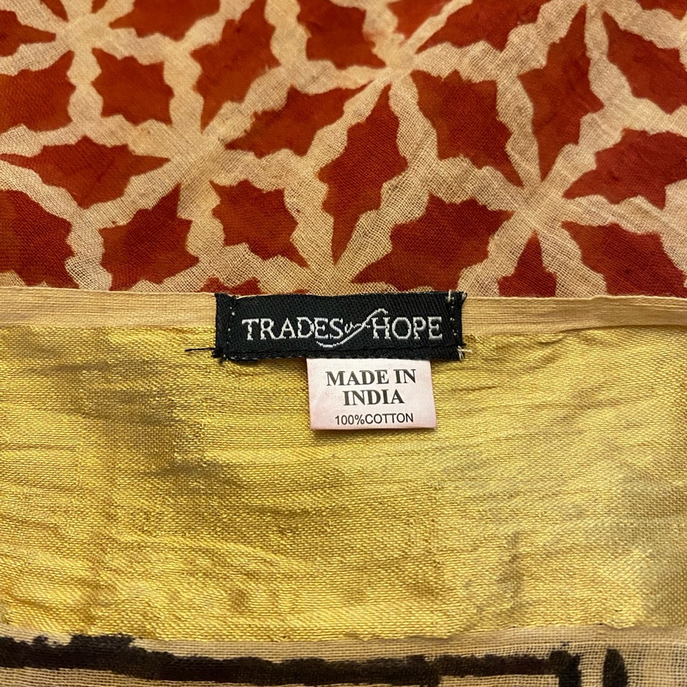 74” long by 37” wide Scarf/Sarong